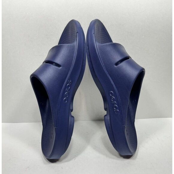 Oofos Ooahh Recovery Men’s Size 13 Blue Slide Comfort Sandal Shoes - Picture 5 of 7